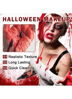 Halloween Fake Blood Makeup Kit,Includes Fake Blood Spray,Dripping Blood,Coagulated Blood,Stippling Sponge,Washable Fake Blood For Clothes Face Mouth Vampire Zombie Cosplay Makeup Paint - pzsku/ZBD2DC536C9F49B95FAFFZ/45/_/1733729691/6ecb0122-4e79-4fff-9db2-8b1d590cc438