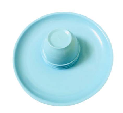 Everbuy 6 Plate & 6 Bowls for Breakfast | Lunch | Dinner Plates | Round Shape | Blue Color - Image 4