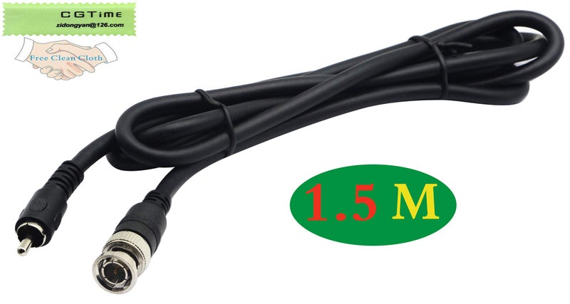 zdyCGTime BNC to RCA Extension Cable RCA Male to BNC Male Composite Video Connector Cable for Surveillance CCTV Camera System from DVR to TV (5ft/1.5M) - Image 2
