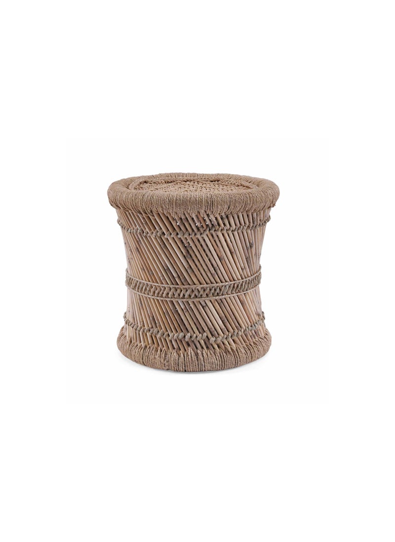 Pan Home Cottage Cane Mudha Natural 40x40x40cm - Image 2