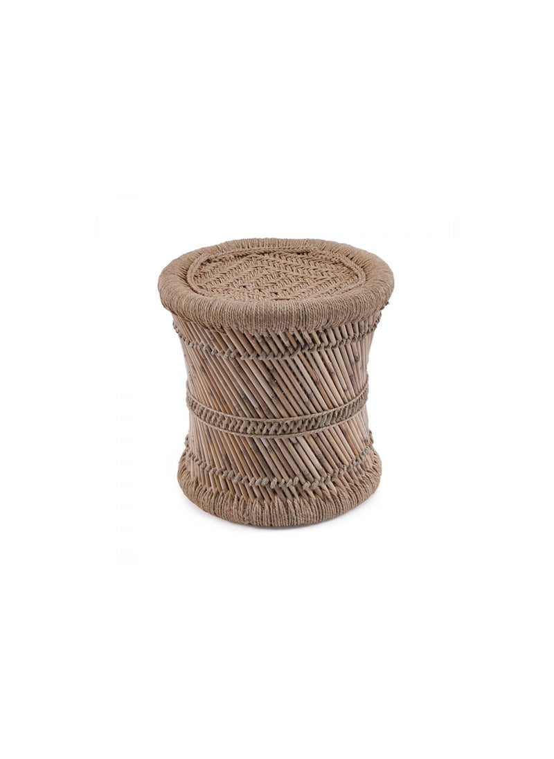 Pan Home Cottage Cane Mudha Natural 40x40x40cm - Image 3