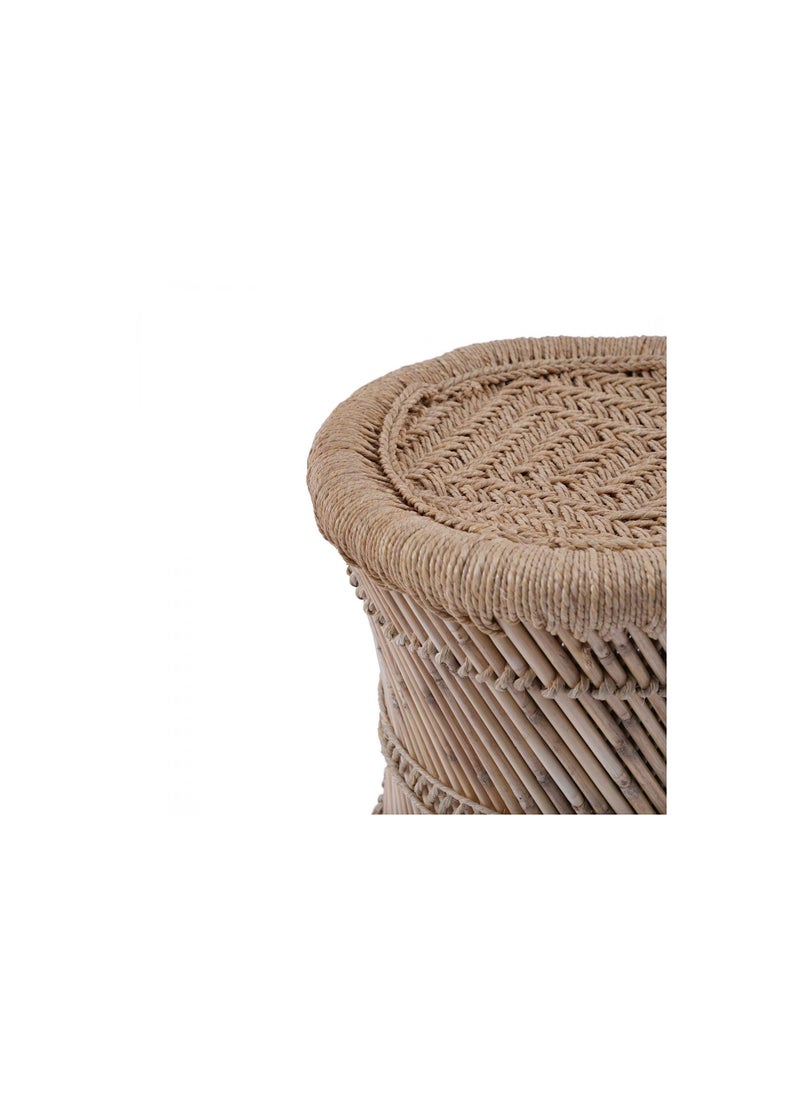 Pan Home Cottage Cane Mudha Natural 40x40x40cm - Image 4