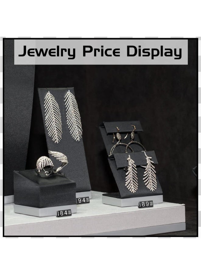 36PCS Price Display Cube Number Letter Price Cube Adjustable Price Tag Display Stand Label Pricing Label Stand Block Kit for Retail Shop Jewelry Price Display - Image 4