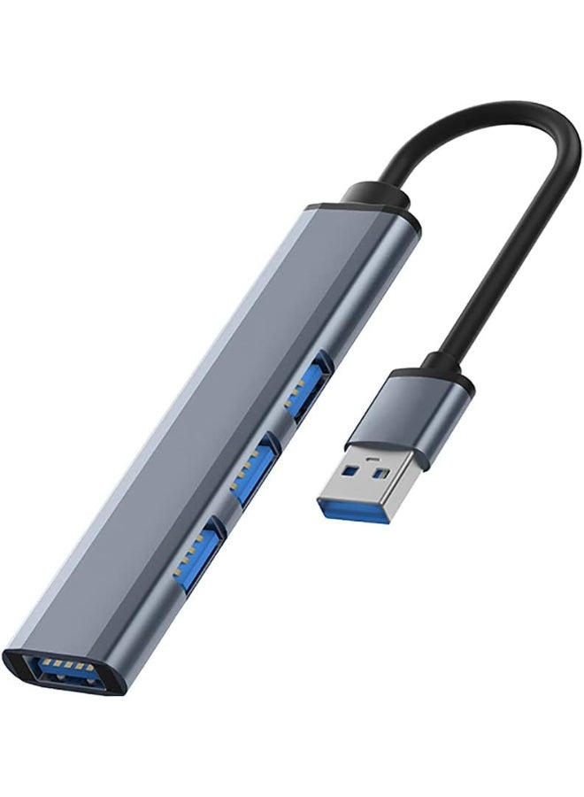 موزع منافذ USB 3.0 و 2.0 متعدد المنافذ - موسع منافذ رباعي لتوصيل منافذ متعددة للكمبيوتر - Image 1