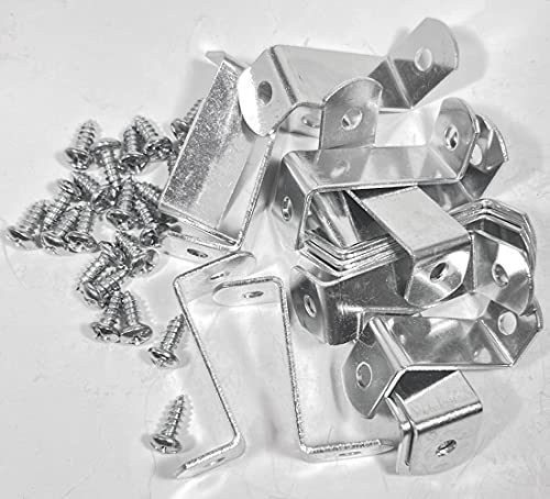 888 Corp 1.25" Canvas Offset Clips Extra Heavy Duty with Screws 10 Pack - Image 4