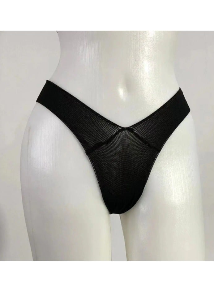 Elite Disposable Elastic Panty Black HK-CZY1037 20 pcs pack ,1000pcs ctn - Image 1