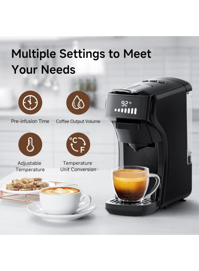 HIBREW H1B 6-in-1 Single Serve Pod Coffee Maker, 20 Bar Espresso Machine - Image 4