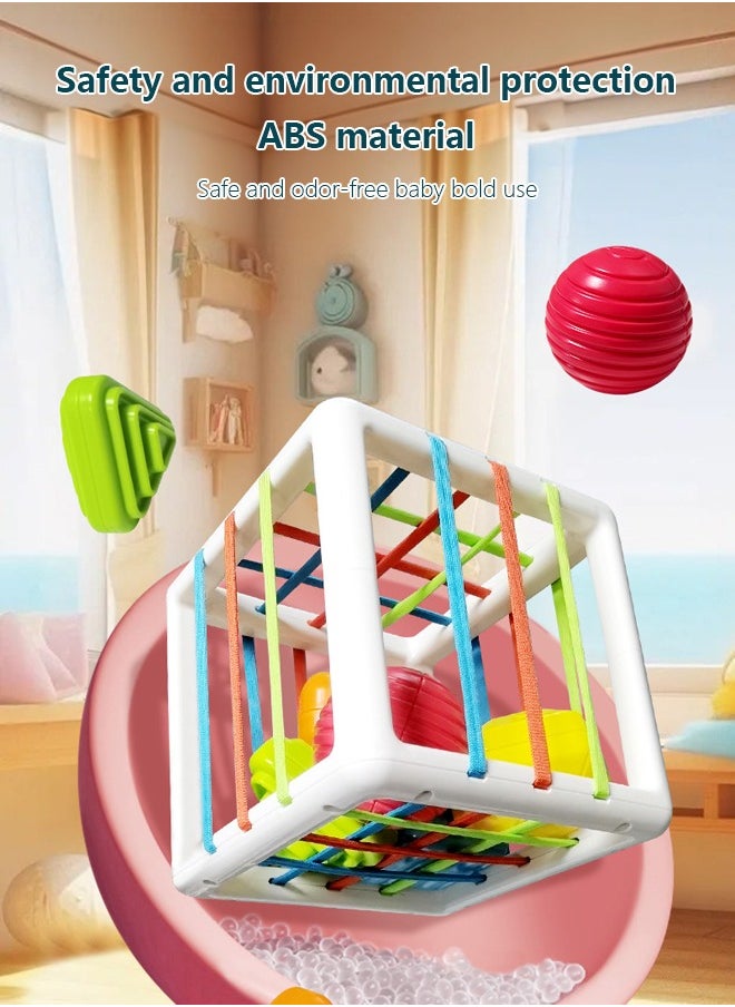 Occuwzz - Montessori Toys for Babies 3 Months, Sensory Toys Shape Sorter | Toddler Developmental Learning Toys, Colorful Textured Balls - Image 1