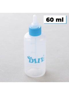 Kuber Industries Kuber Industries Pet Feeding Bottle for Puppies,Kittens,Rabbits & Other Newborns|Nursing Bottle for Pets|Squeeze Liquid Feed Bottle|Bottle,Milk Brush,Pacifier Replacement|LS144BL|60 ML|Blue  - Image 2