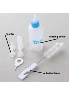 Kuber Industries Kuber Industries Pet Feeding Bottle for Puppies,Kittens,Rabbits & Other Newborns|Nursing Bottle for Pets|Squeeze Liquid Feed Bottle|Bottle,Milk Brush,Pacifier Replacement|LS144BL|60 ML|Blue  - Image 3