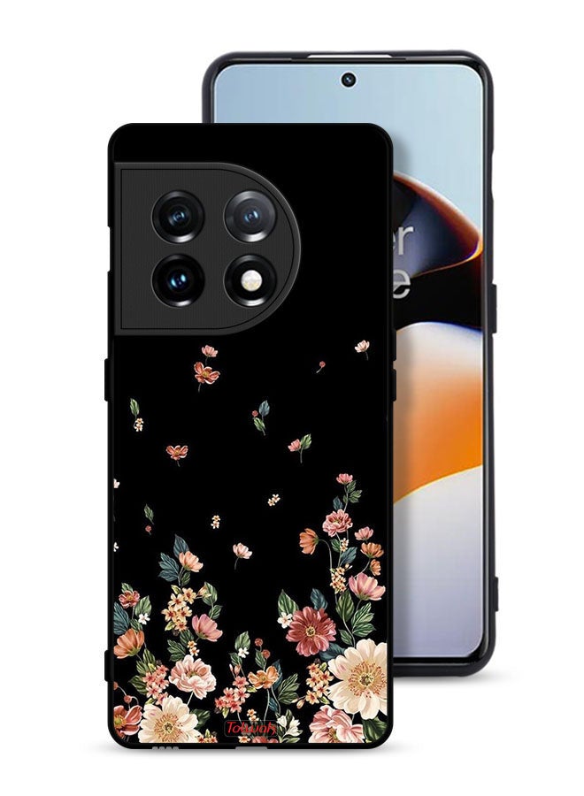 Tolwak OnePlus 11 5G Protective Case Cover Small Flowers In Bottom - Image 1