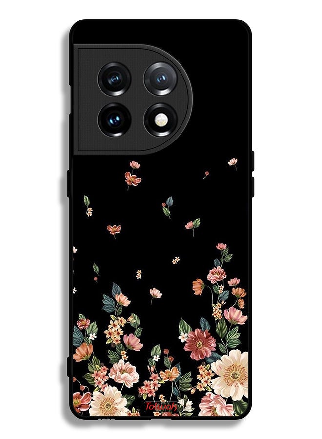 Tolwak OnePlus 11 5G Protective Case Cover Small Flowers In Bottom - Image 2