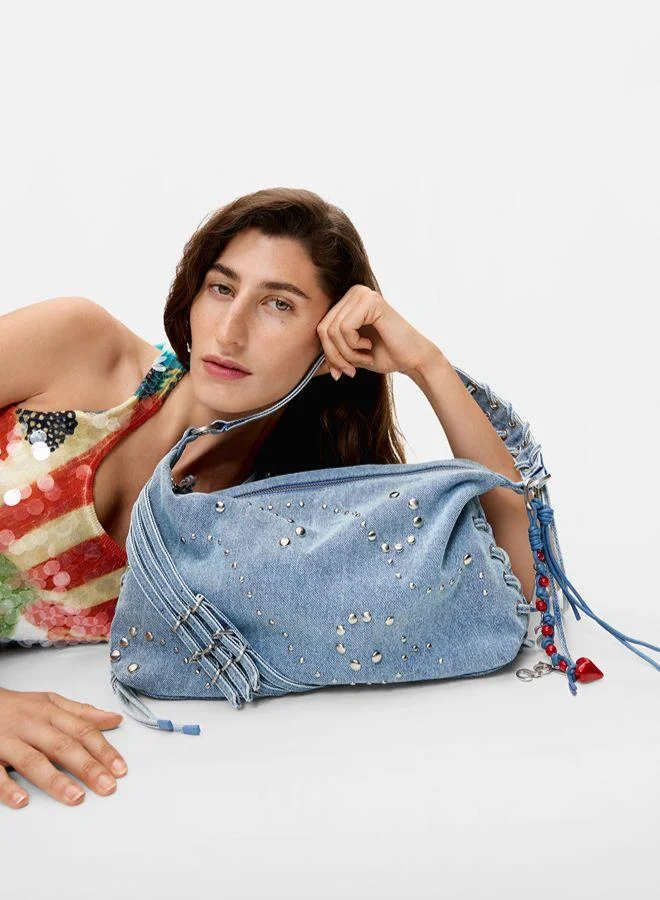 Desigual Blue Medium denim bag for Women | Best Price UAE