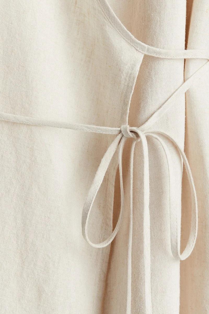 H&M Linen-blend dressing gown