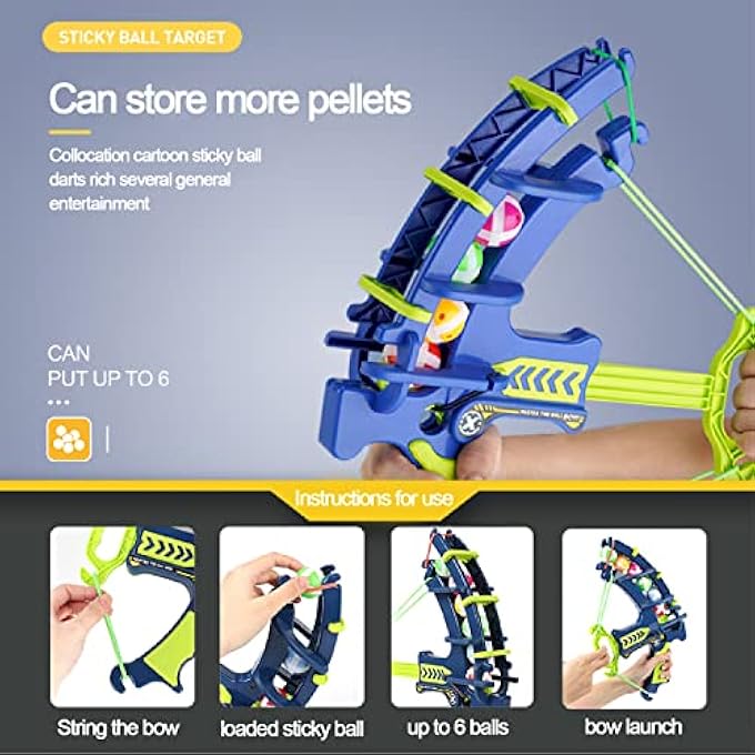 AM ANNA Target Shooting Games Kids Toys,Dinosaur Dart Board with Sticky Balls with 24 Sticky Balls,Indoor Outdoor Party Games Toys Gifts for 5 6 7 8 9 10 11 12 Year Old Boy Kids and Adult - Image 4