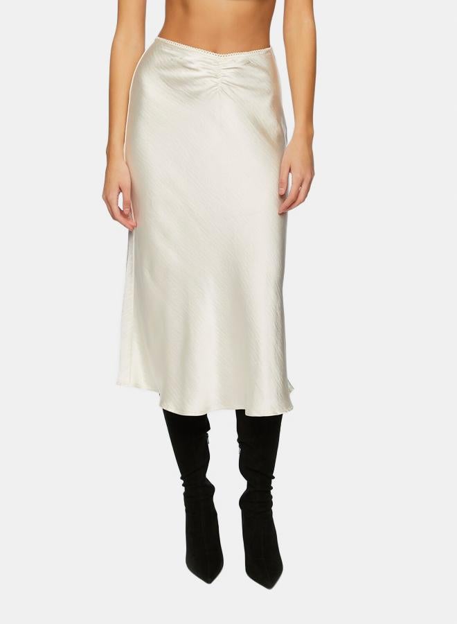 FOREVER 21 Satin Slip Midi Skirt  - Image 5