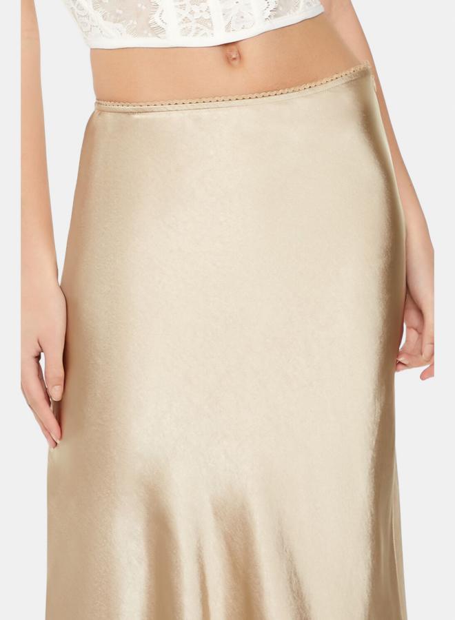 FOREVER 21 Satin Slip Midi Skirt  - Image 4