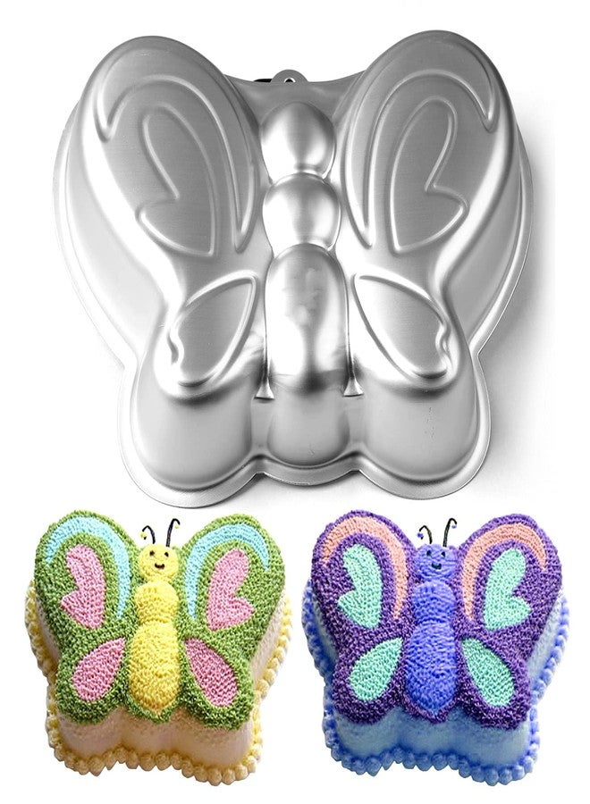 Pormasbenzer Butterfly Shaped Birthday Cake Pan Mould Aluminum 3D Animal DIY Cake Baking Pan for Birthday, Anniversary, Party, Christmas - Image 2