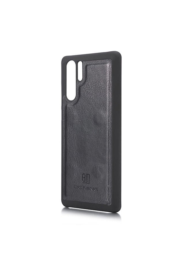 NIBEMINENT Flip Case Cover For Huawei P30 Pro Black - Image 4