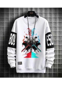 KUYING New One Piece Casual Loose Round Neck Hoodie  - Image 1