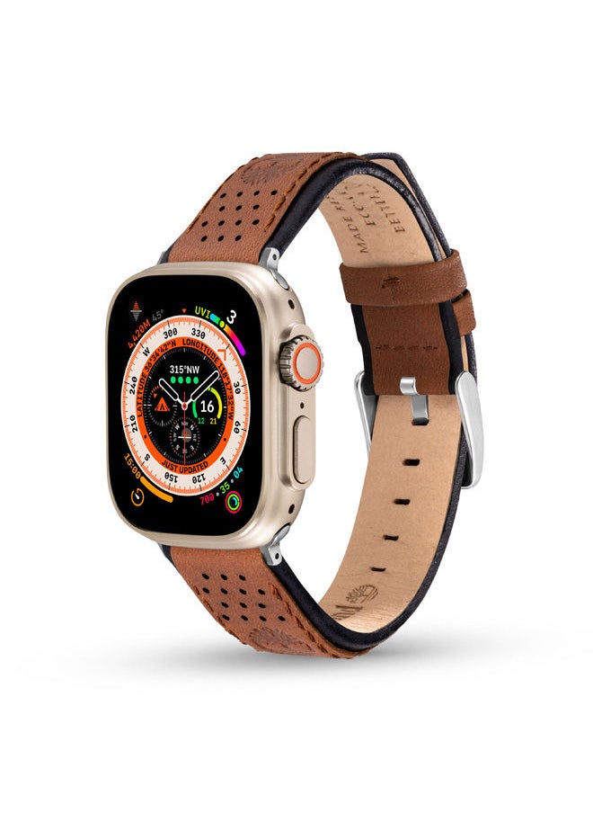Timberland Timberland Attleboro Brown Leather Unisex Universal Watch Strap 22mm - TDOUS0001806  - Image 1