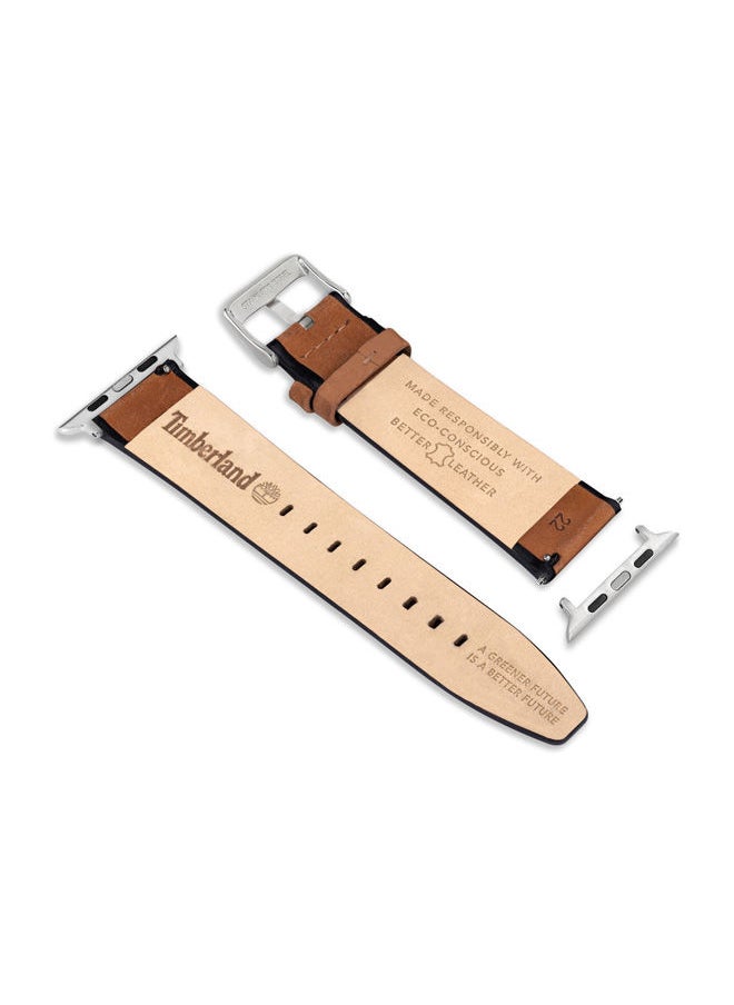 Timberland Timberland Attleboro Brown Leather Unisex Universal Watch Strap 22mm - TDOUS0001806  - Image 5