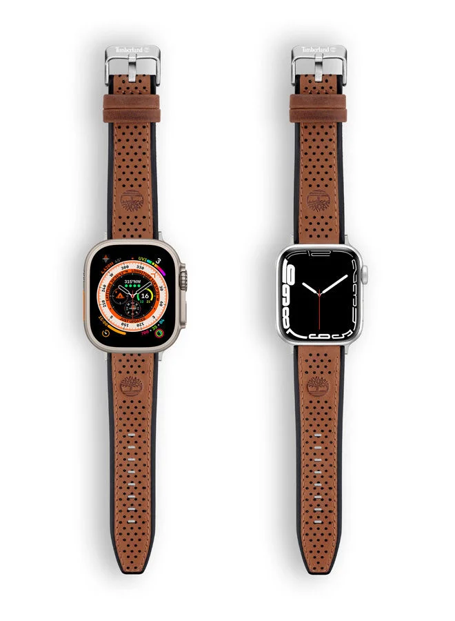 Timberland Timberland Attleboro Brown Leather Unisex Universal Watch Strap 22mm - TDOUS0001806