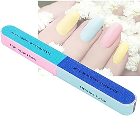 9UP 9UP Nail Buffer and Filer 7 In 1 Nail Shiner For Manicure Nail Filer Shiner Nail Buffer Filer Block Pack of 4 Multicolor - Image 3