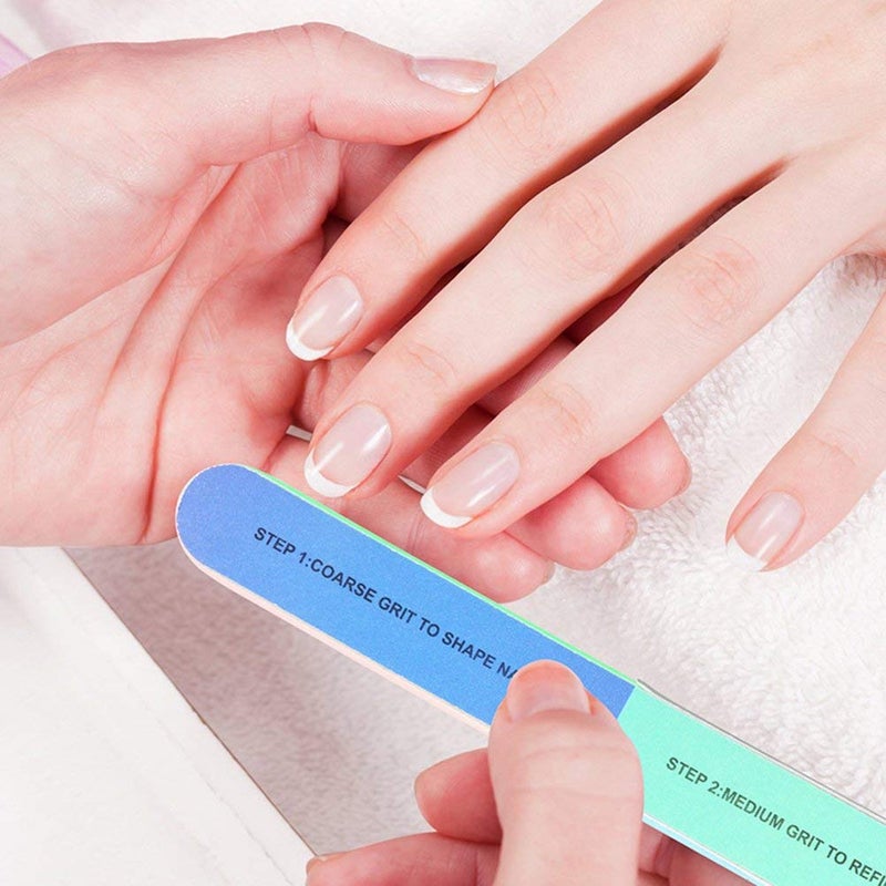 9UP 9UP Nail Buffer and Filer 7 In 1 Nail Shiner For Manicure Nail Filer Shiner Nail Buffer Filer Block Pack of 4 Multicolor - Image 2