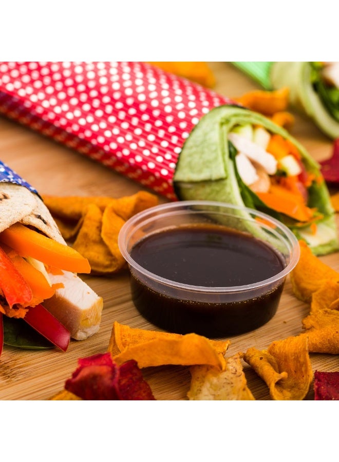 Restaurantware Basic Nature 2 Ounce Sauce Cups, 2000 Condiment Cups - Lids Sold Separately, Disposable, Clear PLA Plastic Portion Cups, For Samples, Sauces, Or Toppings - Image 3