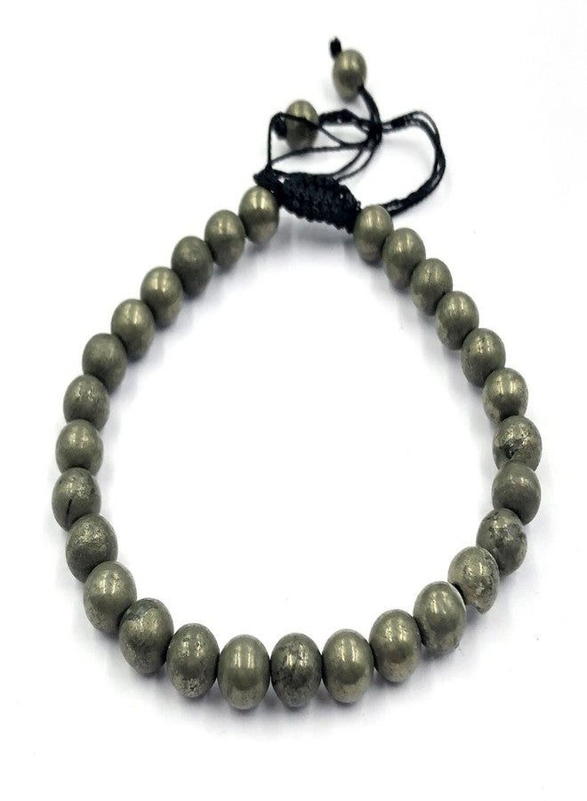 DHYANARSH Original PYRITE Wrist Bracelet - Astronomy Jewelry, AAA Grade, Adjustable Size Thread - Image 1