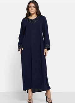 Georgette Jalabiya With Beads Work