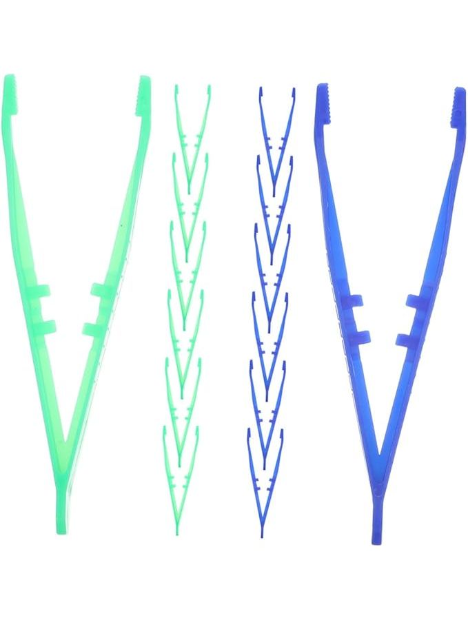 Plastic Tweezers For Kids Jewelry Making Craft Tools 1 Pack Fine Motor Skills - Image 1