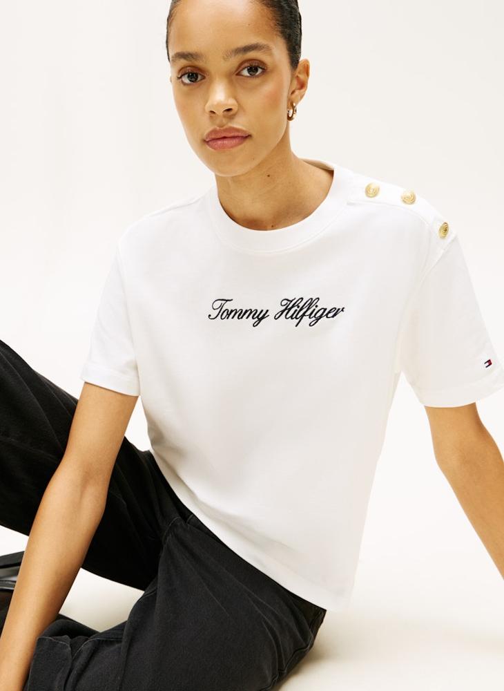 TOMMY HILFIGER Graphic Crew Neck T-Shirt - Image 3