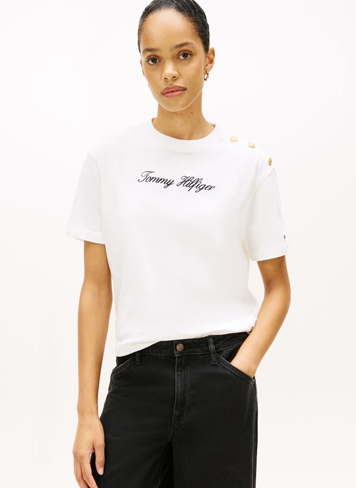 TOMMY HILFIGER Graphic Crew Neck T-Shirt - Image 1