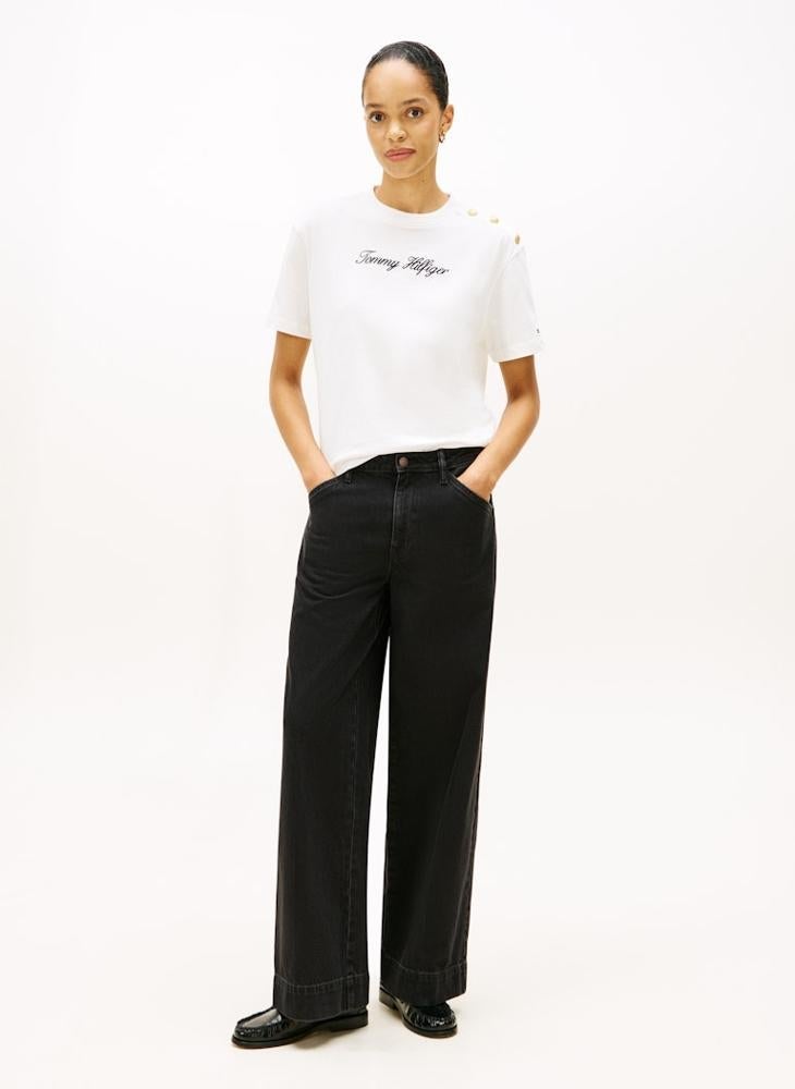 TOMMY HILFIGER Graphic Crew Neck T-Shirt - Image 4