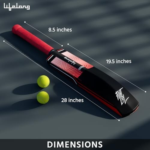 Lifelong Cricket Bat | 28 Inches Plastic Cricket Bat for Soft Tennis Ball | Lightweight Fiber, Hard Plastic, Anti-Slip Grip | Ideal for Kids, Practice, Turf (8-12 yrs) - Image 3