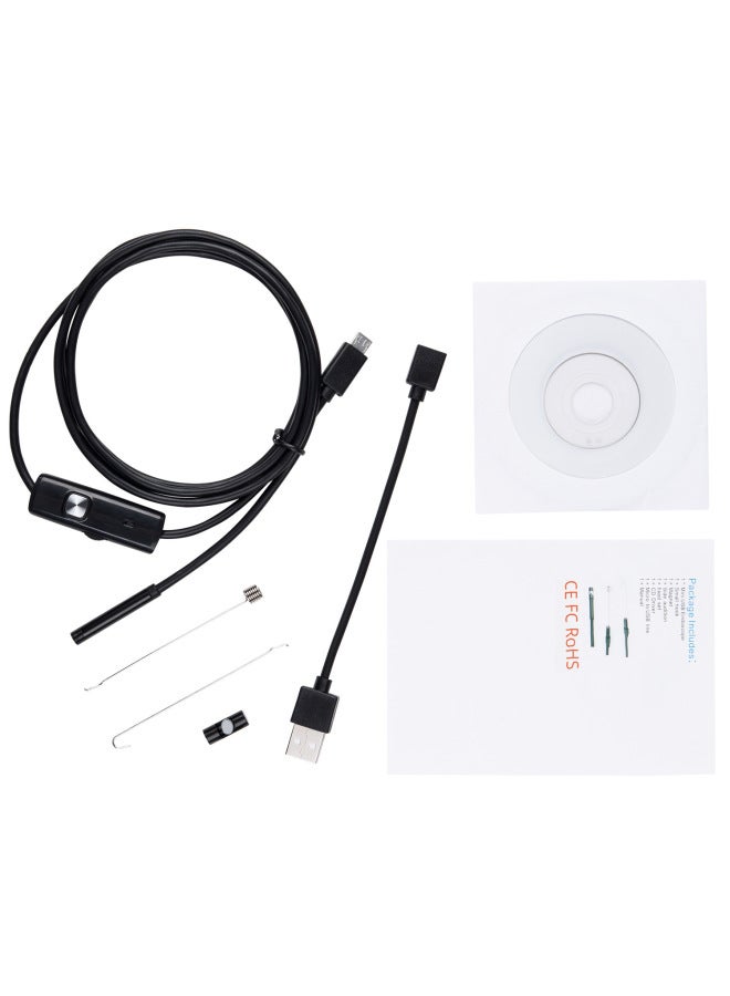 5.5mm Usb Android Phone Built-in Camera Industrial Endoscope Pipe Air Conditioning Auto Repair Camera 1m 2m 5m-Color:5 M Flexible Cord - Image 4