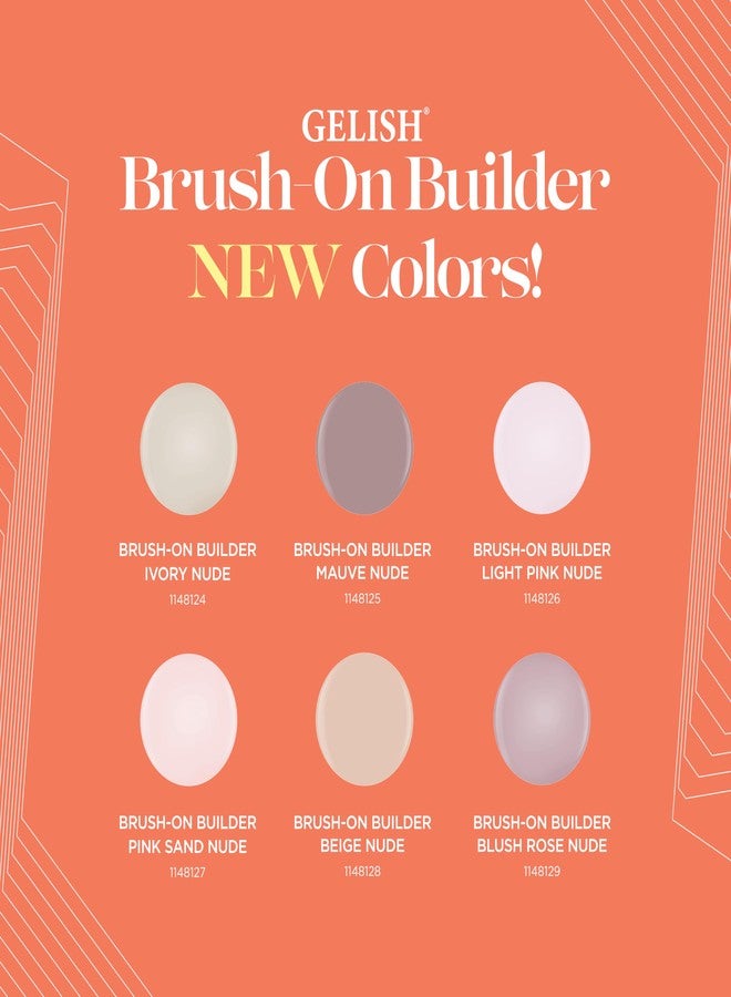 Gelish Brush-On Builder Gel - Professional Soak-Off Gel Polish for Extensions, Overlays, Nail Art - Self-Leveling, HEMA-Free, Vegan, Long-Lasting, UV/LED Curing (Pink Sand Nude, 15mL) - Image 5