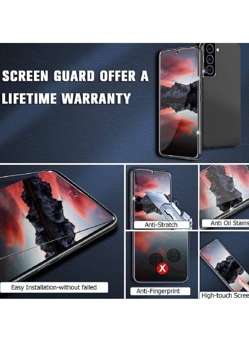 【3+2 Pack】 Galaxy S23 Plus Screen Protector,HD Clear Tempered Glass, Scratch Resistant, Bubble-Free, Camera Lens Protector - Image 2
