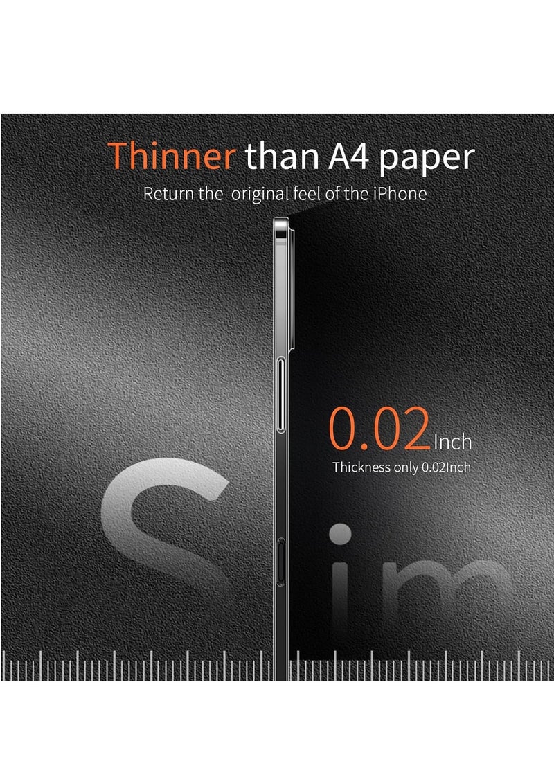 JAJEEK Dataroad iPhone 16 Pro Max Slim Case, 0.2mm Fit [Paper-Thin] Lightweight Case, Translucent Matte Finish PP Back Protection, Anti-Fingerprint & Yellowing, Compatible with iPhone 16 Pro Max 6.9-Inch – Clear - Image 2