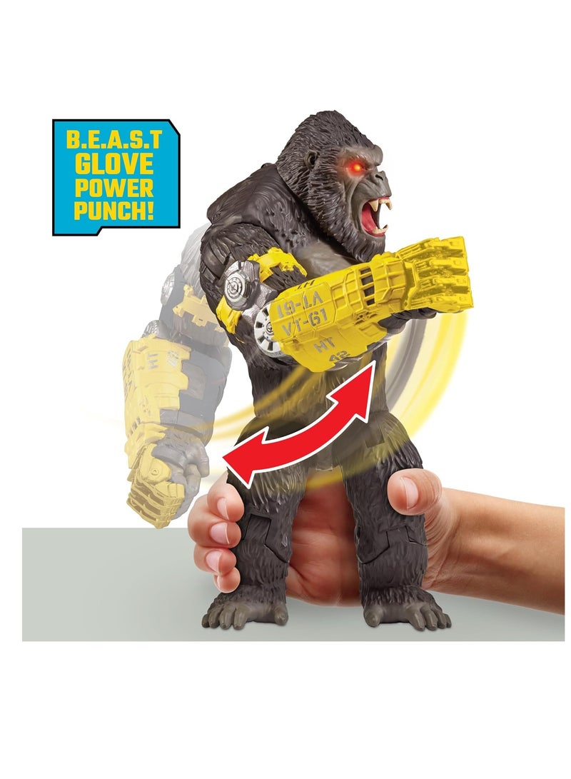 Playmates Toys Godzilla x Kong: 13" Mega Deluxe Power Punch Kong Figure Toys - Image 4