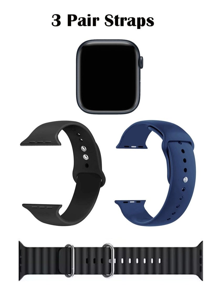 موديو ساعة ذكية خاصة للسيدات من موديو سوبر ميني مع ثلاثة أحزمة وشاحن لاسلكي باللون الأسود - Image 4