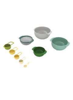 Joseph Joseph 9-Piece Dishwasher Safe Plus Nesting Polypropylene Bowl Set Multicolor 14.5 x 28.5 x 28.5 cm 40076  - Image 1