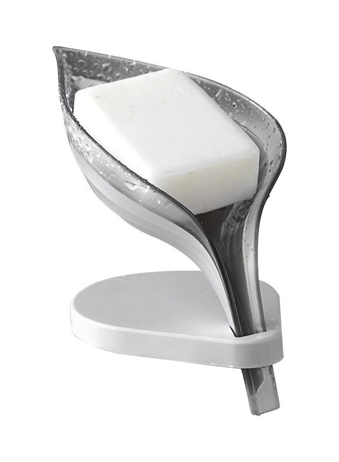 NIBEMINENT Soap Dish with Suction Cup Grey 
