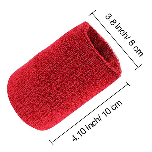 Neska Moda Unisex Maroon and Yellow Pack of 2 Cotton Wrist Band - Image 2