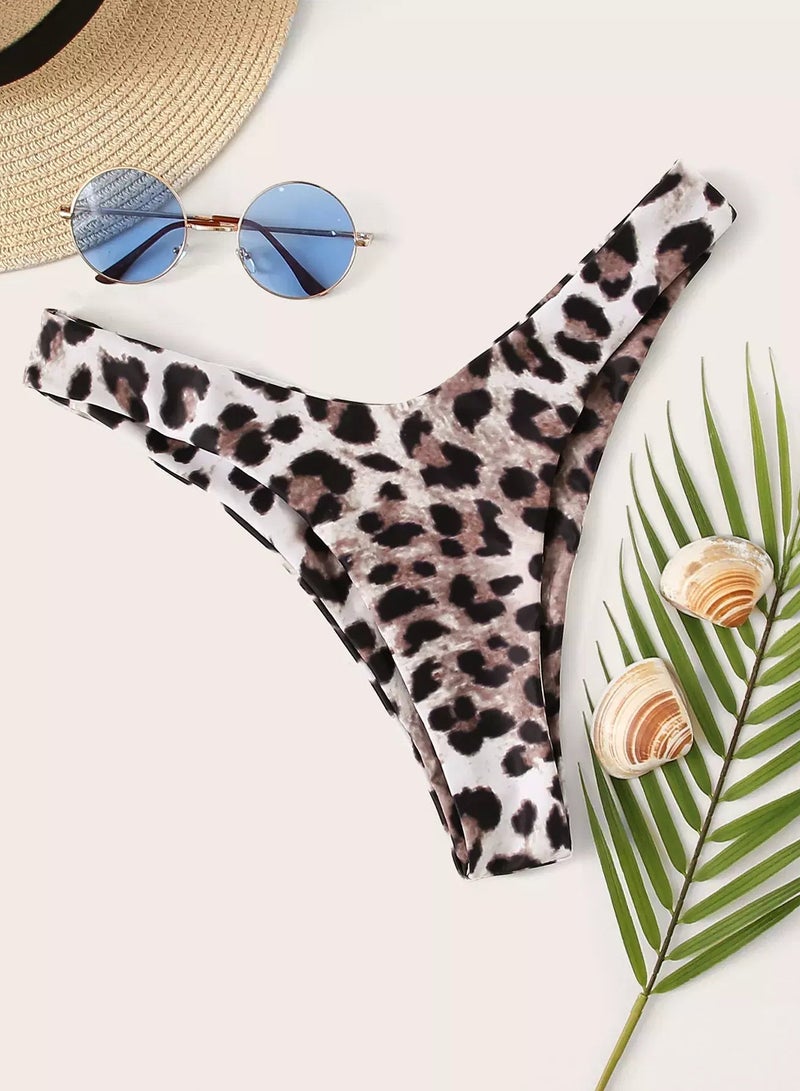 Generic Leopard High Cut Swimming Panty - Image 1