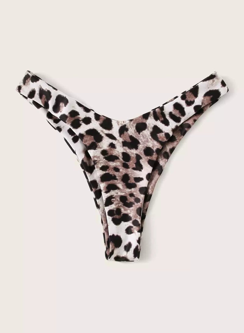 Generic Leopard High Cut Swimming Panty - Image 3