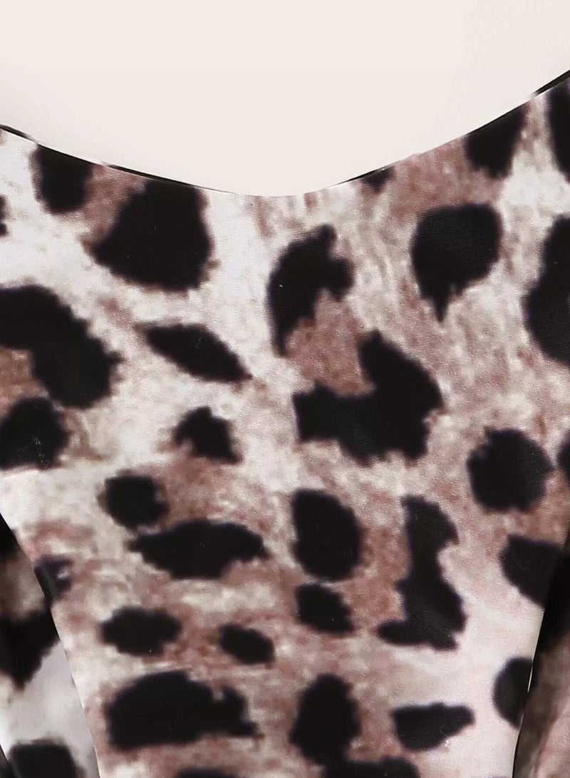 Generic Leopard High Cut Swimming Panty - Image 4