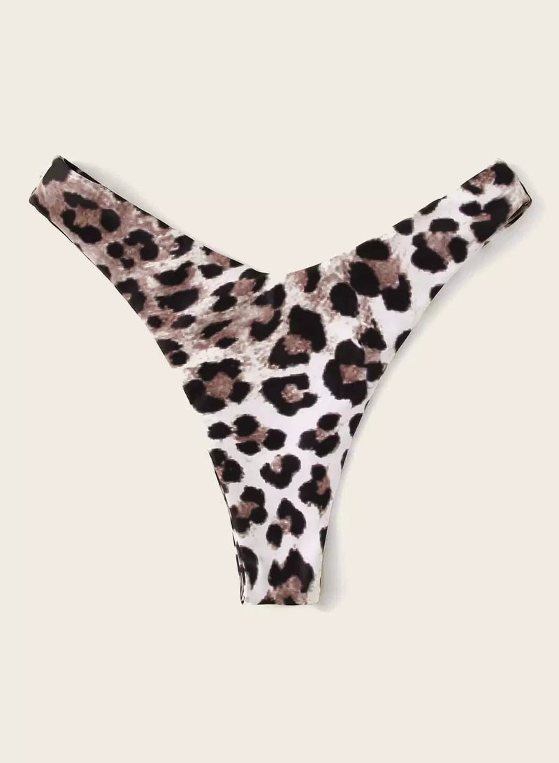 Generic Leopard High Cut Swimming Panty - Image 2